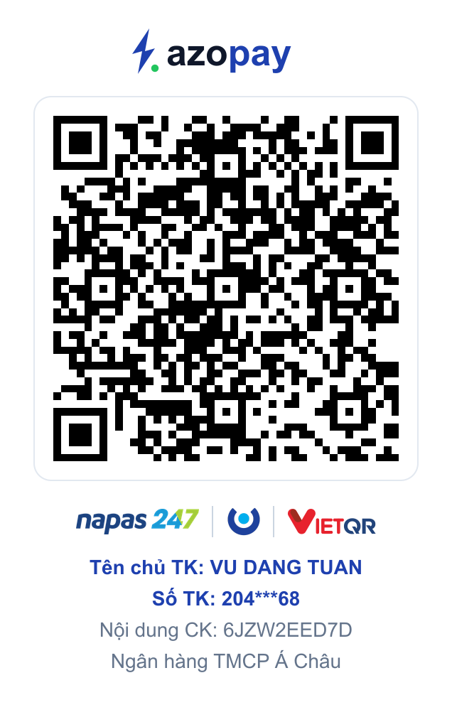 QR ủng hộ tác giả